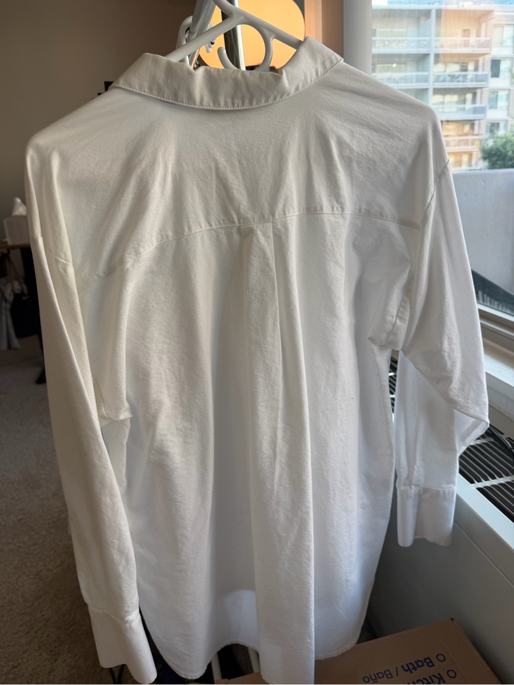 LOFT White Classic Button-Up Shirt Women’s S - Picture 2 of 3